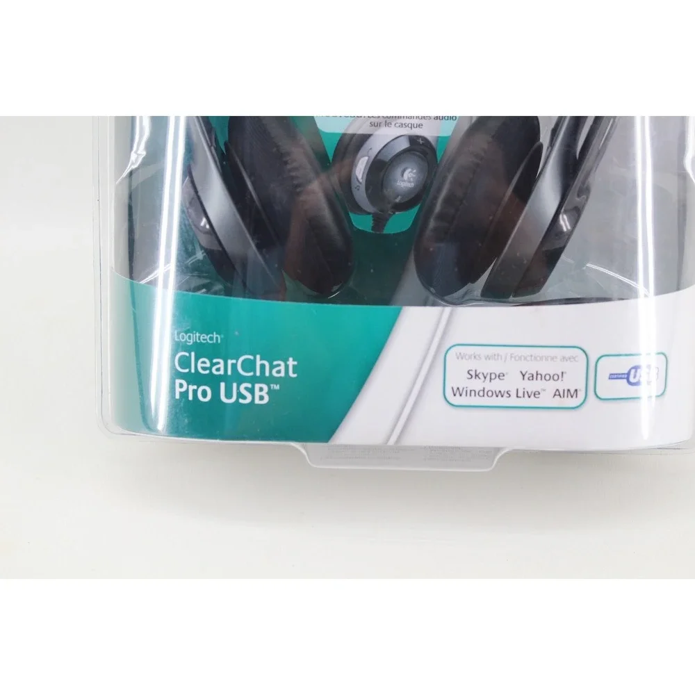 Logitech ClearChat Clear Chat Pro USB Black Headband Headsets‎ model 981-000010